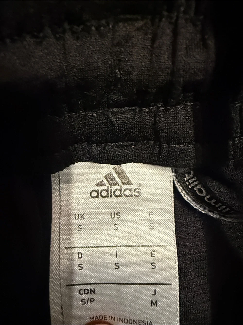 adidas Black Athletic Shorts with White Stripes